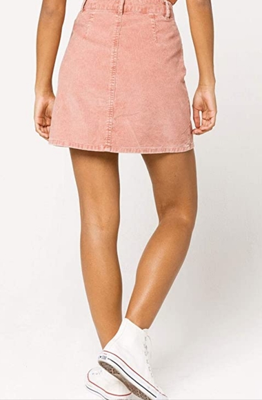 Sold EUC ROXY Pink Corduroy skirt sz S - Picture 5 of 6